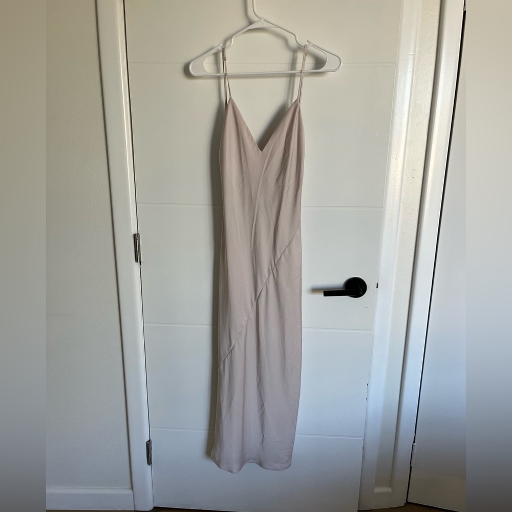 Aritzia Silk Midi Slip Dress